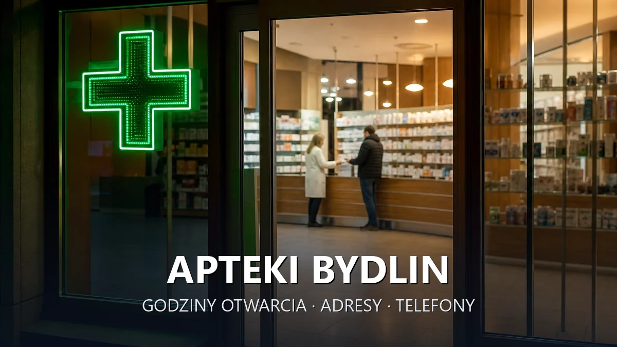 Apteki Bydlin, gmina Klucze, powiat olkuski - adresy, telefony, godziny otwarcia