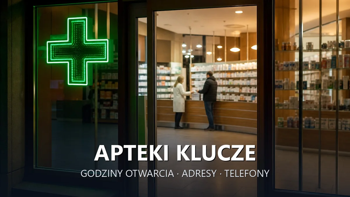 Apteki Klucze, powiat olkuski - adresy, telefony, godziny otwarcia