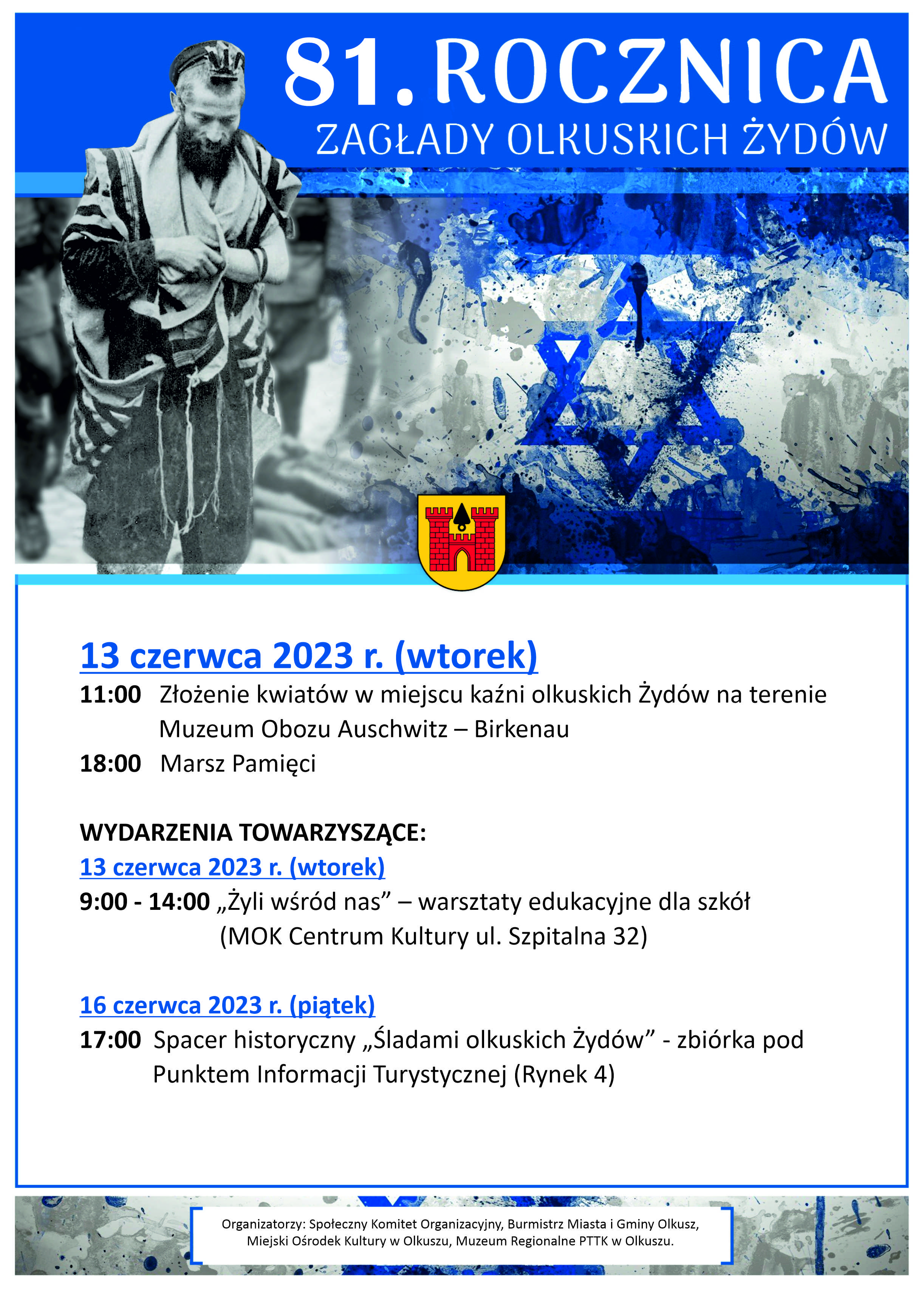 UM Olkusz: 81. rocznica zagłady olkuskich Żydów