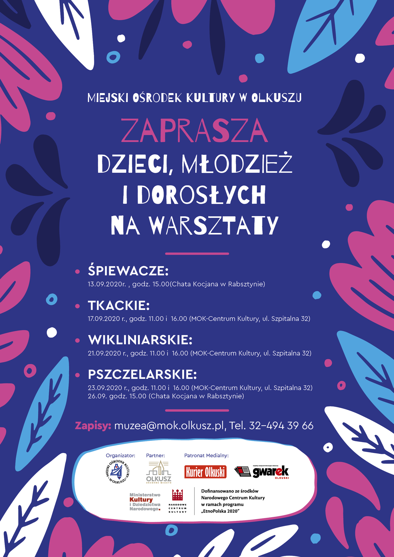 Etno Polska Olkusz 2020 Warsztaty MOK
