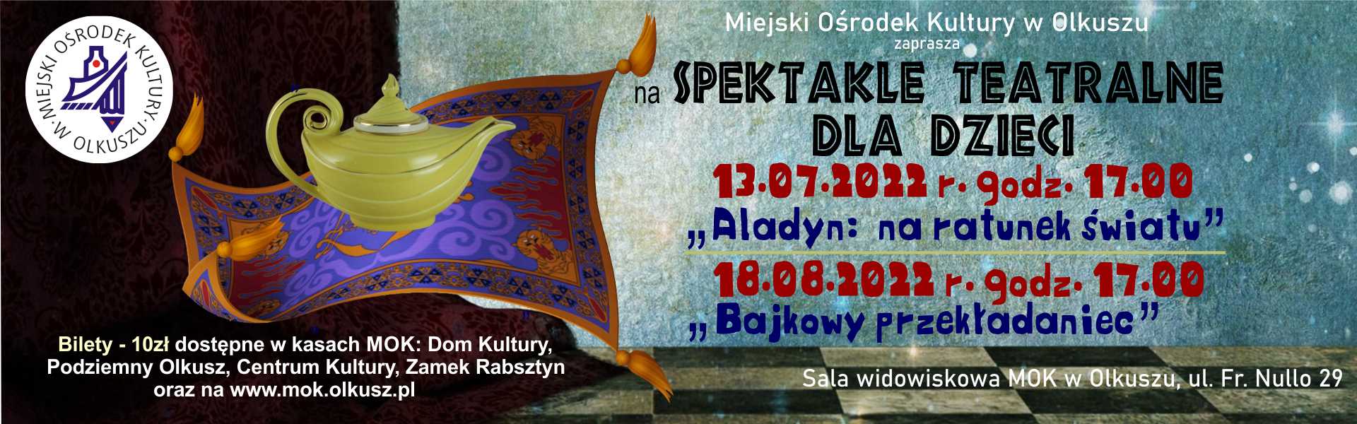 Baner spektakli teatralnych 2022