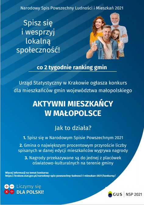 spis ludnosci plakat