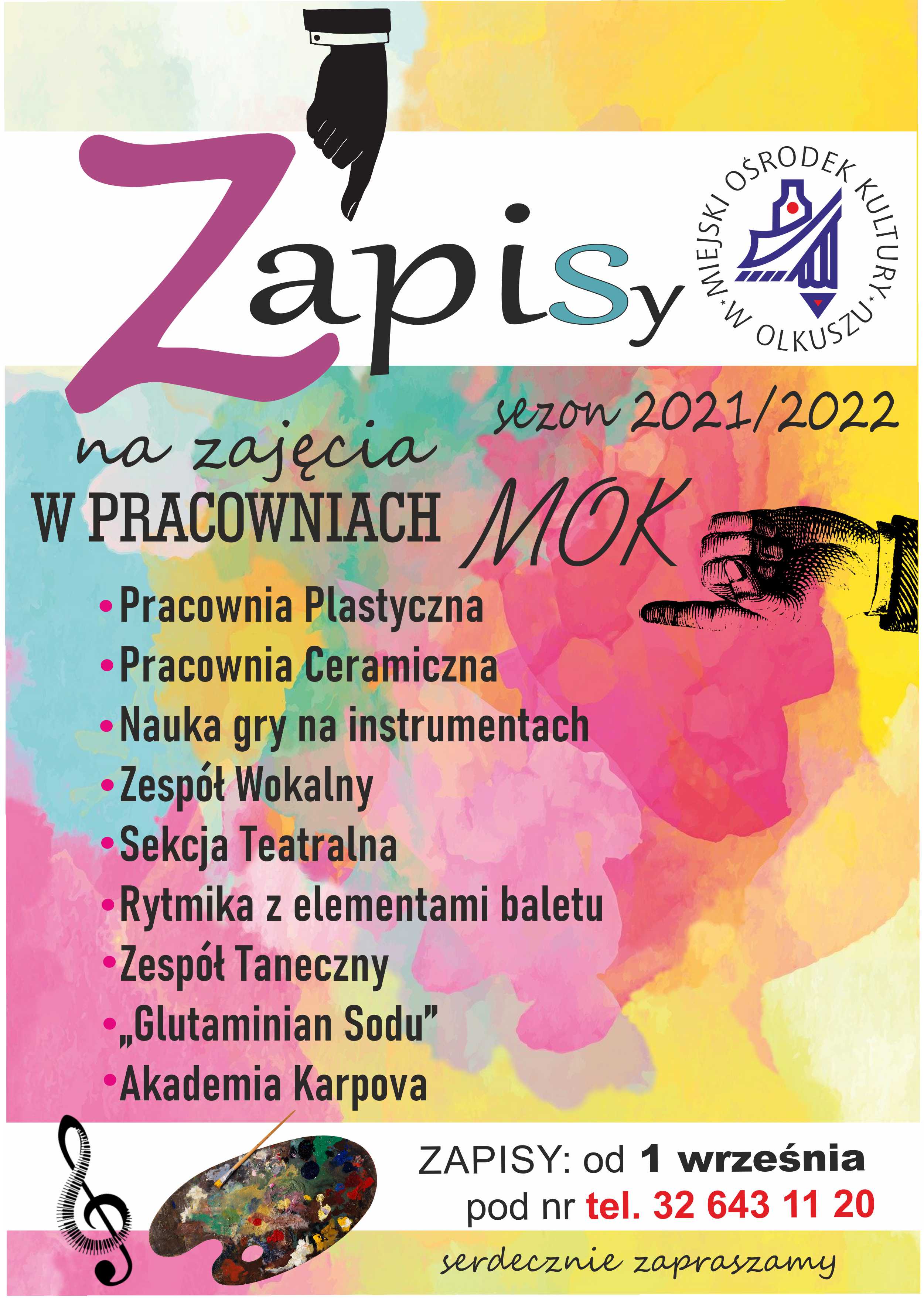 plakat zapisy sekcje 2021 22