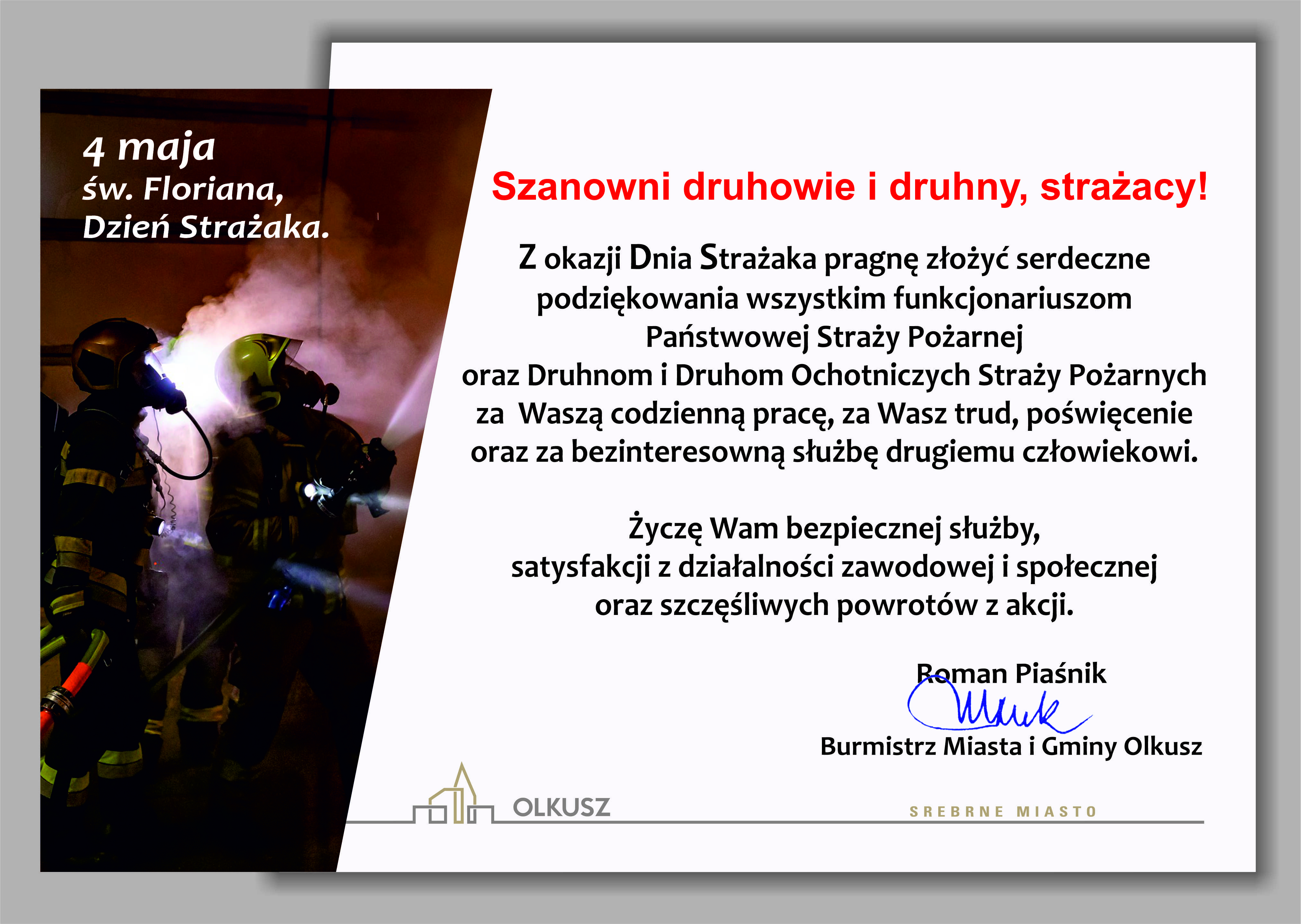 Życzenia dzień strażaka