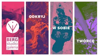 Grafika promocyjna wydarzenia Odkryj w sobie TWÓRCĘ – warsztat malarski w Olkuszu i własny Obraz Mocy