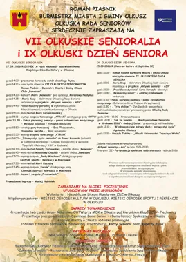 Grafika promocyjna wydarzenia VII Olkuskie Senioralia