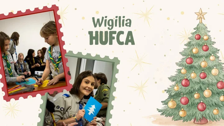 Grafika promocyjna wydarzenia Wigilia Hufca — 21 grudnia 2025 w Centrum Kultury w Olkuszu