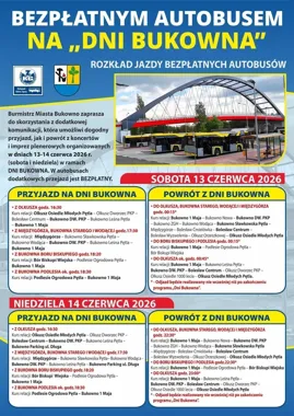 Bezpłatny autobus na Dni Bukowna. Nie trzeba szukać parkingu