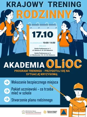 Alarm w szkole i rodzinny plan działania. Trening w Bukownie