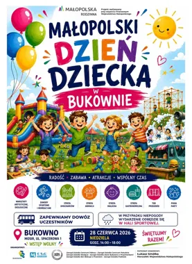Małopolski Dzień Dziecka w Bukownie. Zabawy, warsztaty i piana party na osiedlowym stadionie