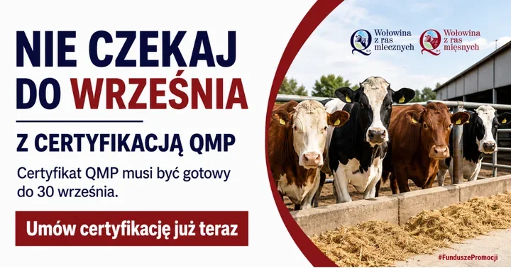 Sam wniosek nie wystarczy. Rolnicy muszą zdążyć z certyfikatem QMP
