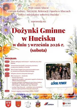 Dożynki w Hucisku z korowodem, mszą i koncertem GÓRAL POWER