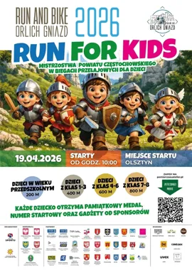 Małe biegi, wielkie emocje w Olsztynie – Run for Kids wraca na Jurę