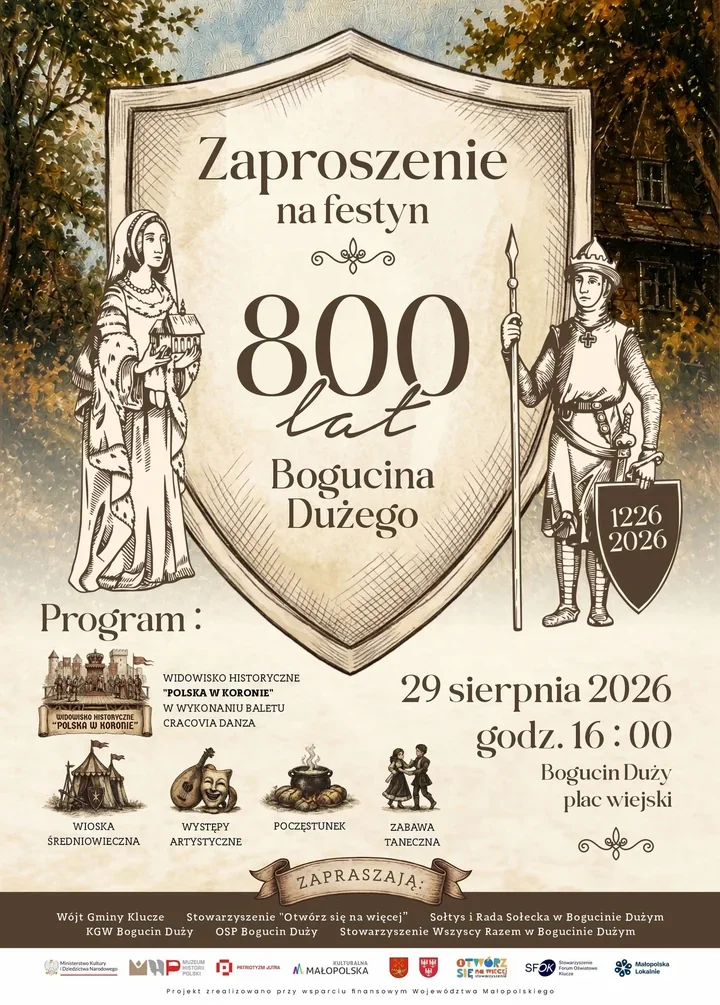 Bogucin Duży świętuje 800 lat. W programie balet i średniowieczna wieś