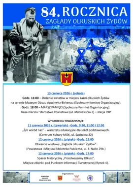Marsz pamięci przejdzie przez Olkusz. Wraca historia olkuskich Żydów