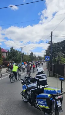 555 rowerzystów ruszyło w Olkuszu - policja zabezpieczyła rajd