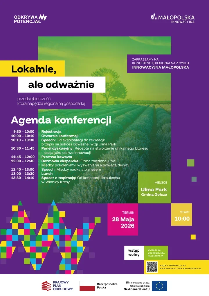 Biznes, lawenda i winnica w jednym miejscu – w Ulinie Wielkiej rusza konferencja