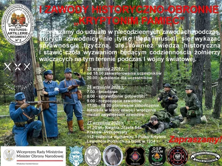 Historyczne zawody pod Wolbromiem. Marsz, okopy i ewakuacja rannych
