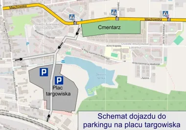 Na cmentarz w Wolbromiu nie każdy musi jechać autem. Parking będzie przy targowisku